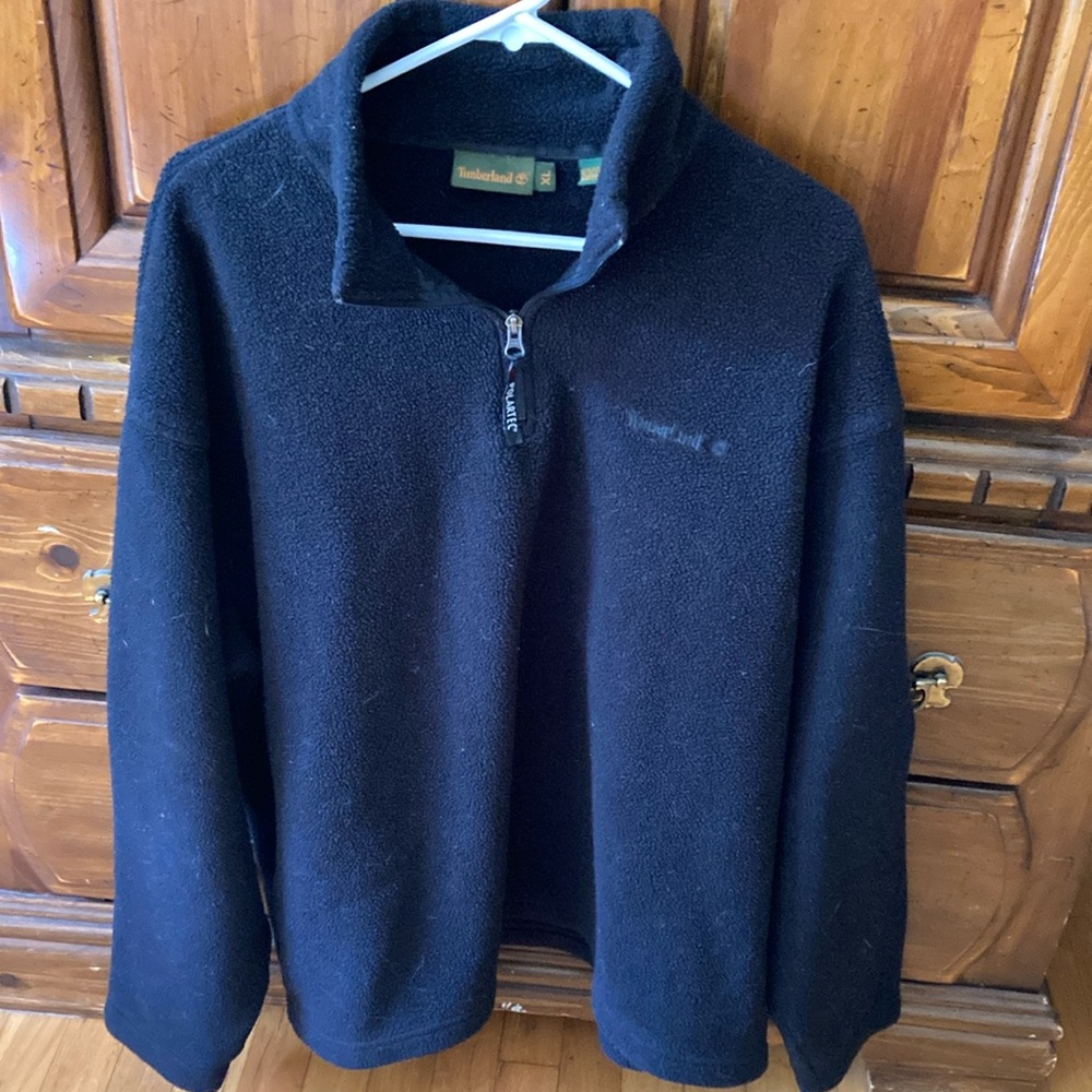 Timberland Men's Black Zip-Up fleece